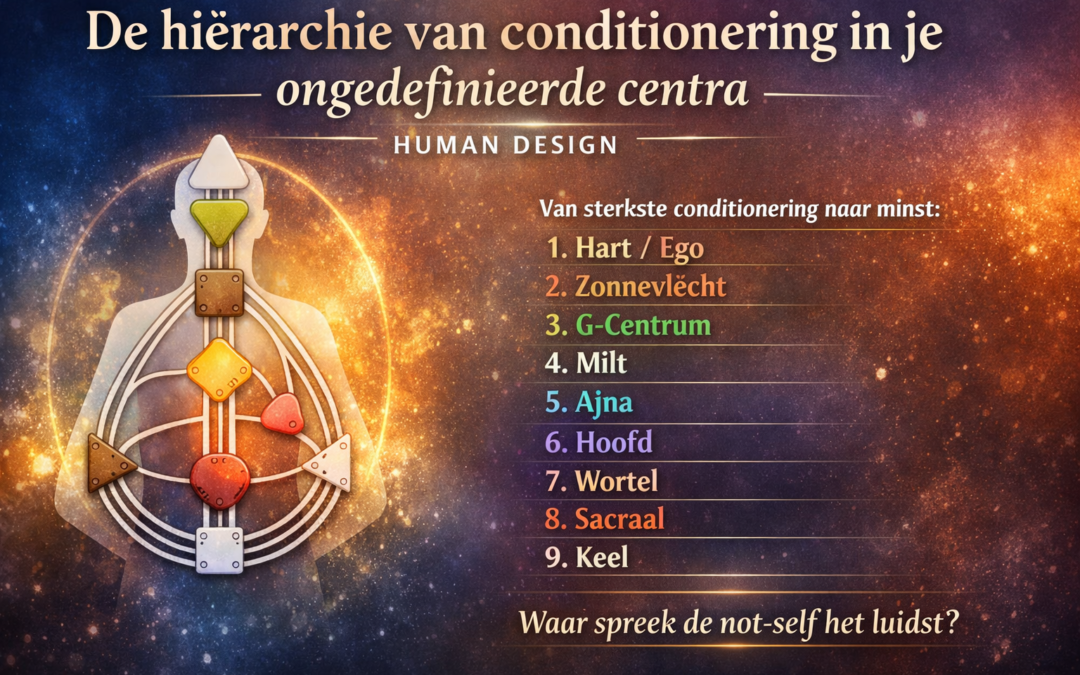 Hiërarchie conditionering ongedefinieerde centra